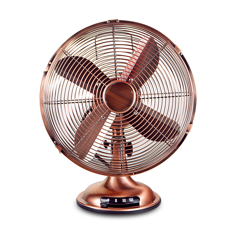 Ventilación de ventilador de mesa de metal de enfriamiento de aire eléctrico exquisito de 16 pulgadas