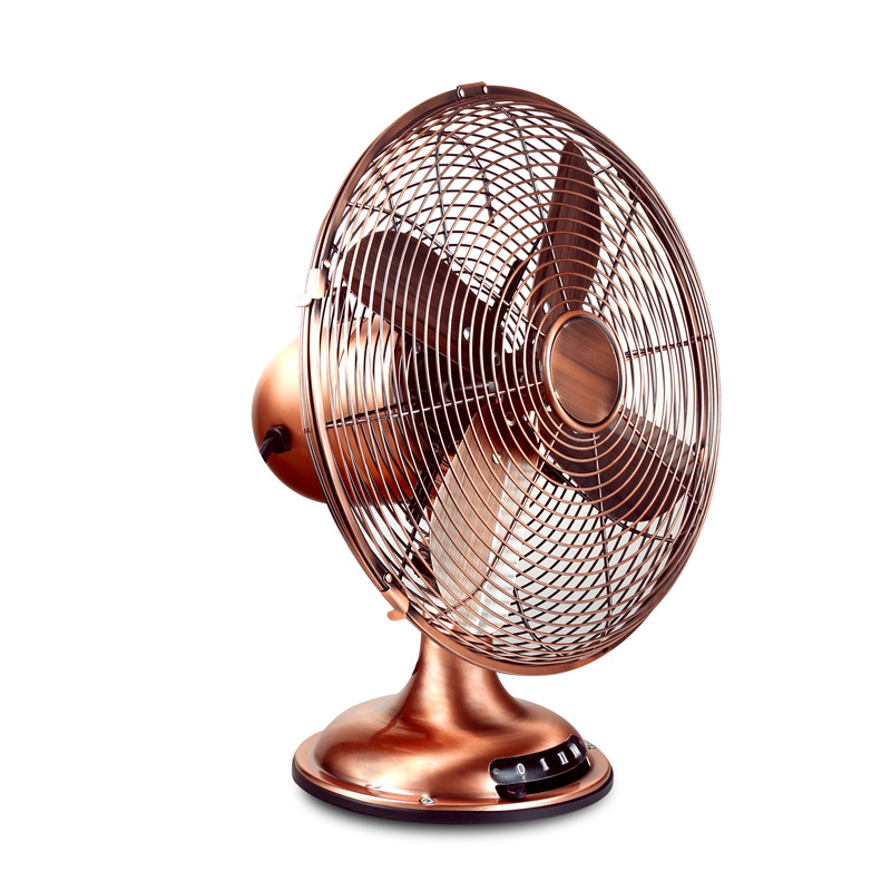 Ventilación de ventilador de mesa de metal de enfriamiento de aire eléctrico exquisito de 16 pulgadas