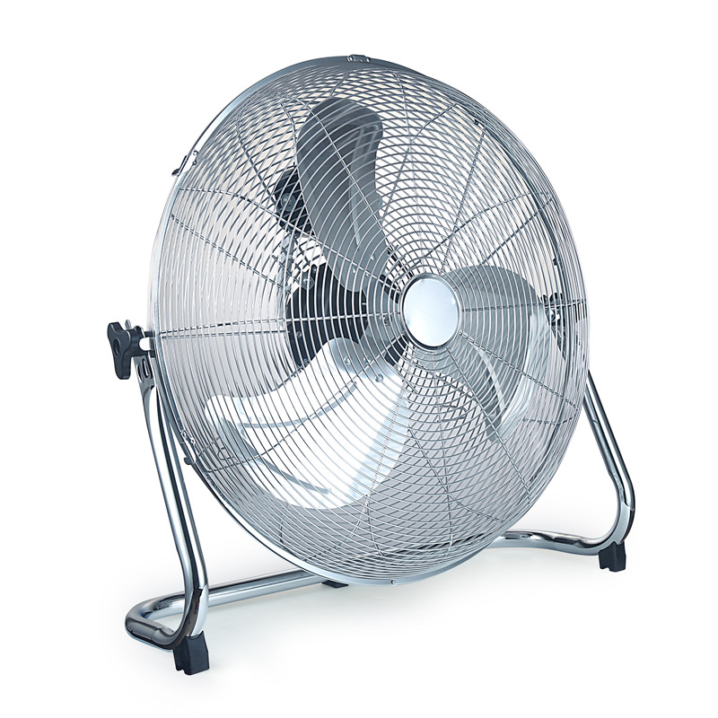 20 pulgadas de alta velocidad comercial comercial tienda de refrigeración ventilador de piso circulador de aire ventilador de metal